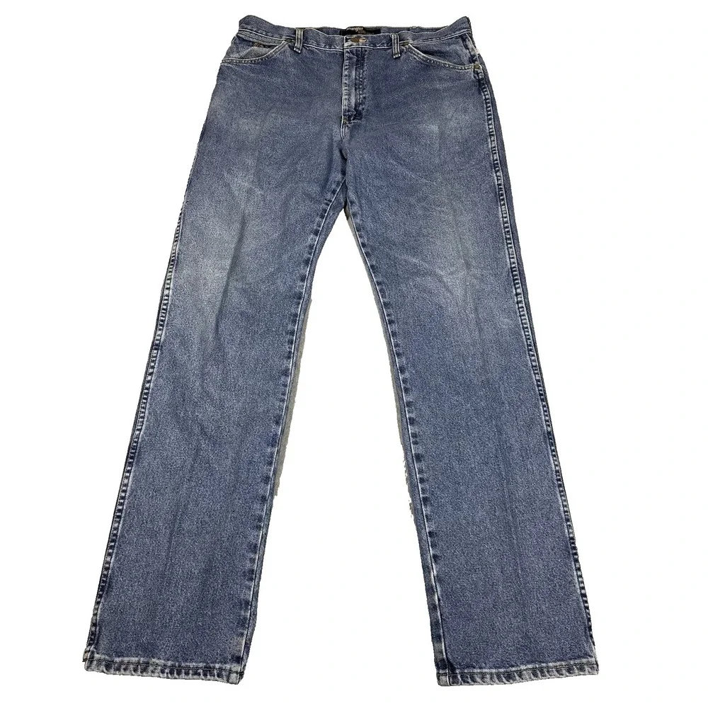Wrangler George Strait 13mgs Denim Men's 38x36(36x36) Medium Wash Cowboy Jeans